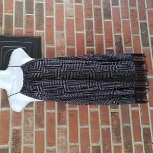 Roxy Borderline Fringe Dress Size S